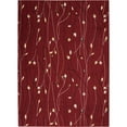 thumbnail image 1 of Nourison Grafix Transitional Botanical Red 3'9" x 5'9" Area Rug, (4' x 6'), 1 of 10
