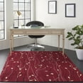 thumbnail image 1 of Nourison Grafix Transitional Botanical Red 5'3" x 7'3" Area Rug, (5' x 7'), 1 of 9