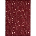 thumbnail image 1 of Nourison Grafix Transitional Botanical Red 7' x 10' Area Rug, (7' x 10'), 1 of 10