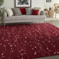 thumbnail image 1 of Nourison Grafix Transitional Botanical Red 8'6" x 12' Area Rug, (9' x 12'), 1 of 8