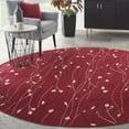 thumbnail image 1 of Nourison Grafix Transitional Botanical Red 8' x ROUND Area Rug, (8' Round), 1 of 8