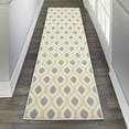 thumbnail image 1 of Nourison Grafix Trellis White 2'3" x 7'6" Area Rug, (2x8), 1 of 7