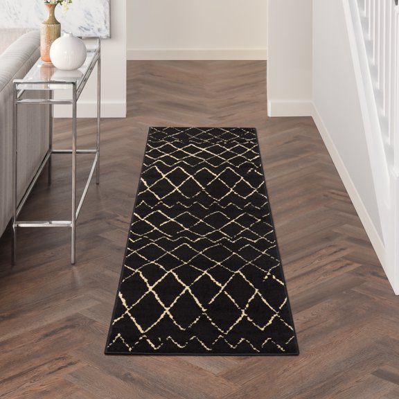 Nourison Grafix Tribal Navy Area Rug