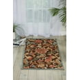 thumbnail image 1 of Nourison Graphic Illusions 2'3" x 3'9" Brown Botanical Indoor Rug, 1 of 5