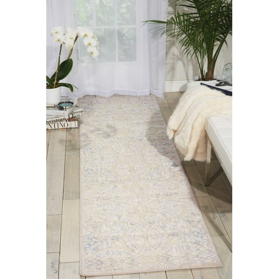 Nourison Graphic Illusions Beige/Sand Area Rug GIL05 2'3" x 8'