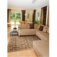 thumbnail image 1 of Nourison Graphic Illusions 3'6" x 5'6" Light Gold Trellis Indoor Rug, 1 of 5