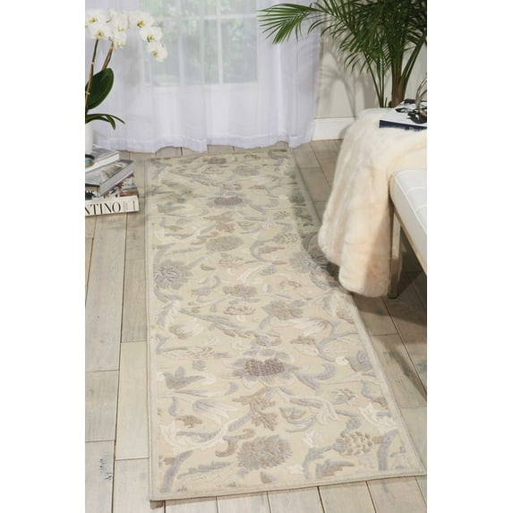 Nourison Graphic Illusions Ivory Area Rug GIL06 2'3" x 8'