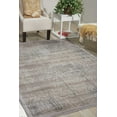 thumbnail image 1 of Nourison Graphic Illusions Damask Grey 3'6" x 5'6" Area Rug, (4x6), 1 of 5