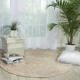 thumbnail image 1 of Nourison Graphic Illusions Damask Ivory 5'3" x ROUND Area Rug, (5 Round), 1 of 5
