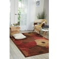 thumbnail image 1 of Nourison Graphic Illusions Geometric Brown 5'3" x 7'5" Area Rug, (5x7), 1 of 6