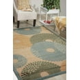 thumbnail image 1 of Nourison Graphic Illusions Geometric Teal 7'9" x 10'10" Area Rug, (8 x 11), 1 of 6