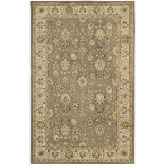 Nourison Hand-tufted Area Rug Taupe 5'6" x 8'6" Contains Latex Wool,Silk Nature 5' x 8' Indoor,Handmade Brown