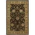 thumbnail image 1 of Nourison  Hand-tufted Oriental Bordered Wool Area Rug Brown 3'9" x 5'9" Contains Latex Wool,Silk Border,Oriental 0.51 - 0.75 inch Handmade 4' x 6', 1 of 4