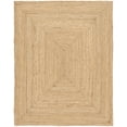 thumbnail image 1 of Nourison Handwoven Natural Jute Indoor Area Rug Natural 8' x 10', 1 of 12