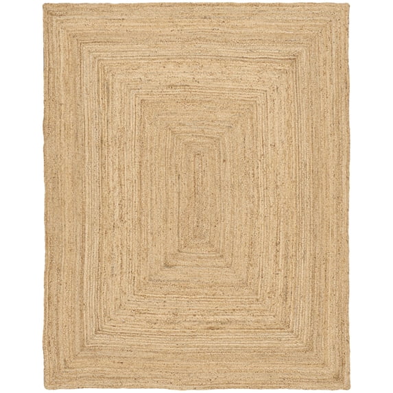 Nourison Handwoven Natural Jute Indoor Area Rug Natural 8' x 10'