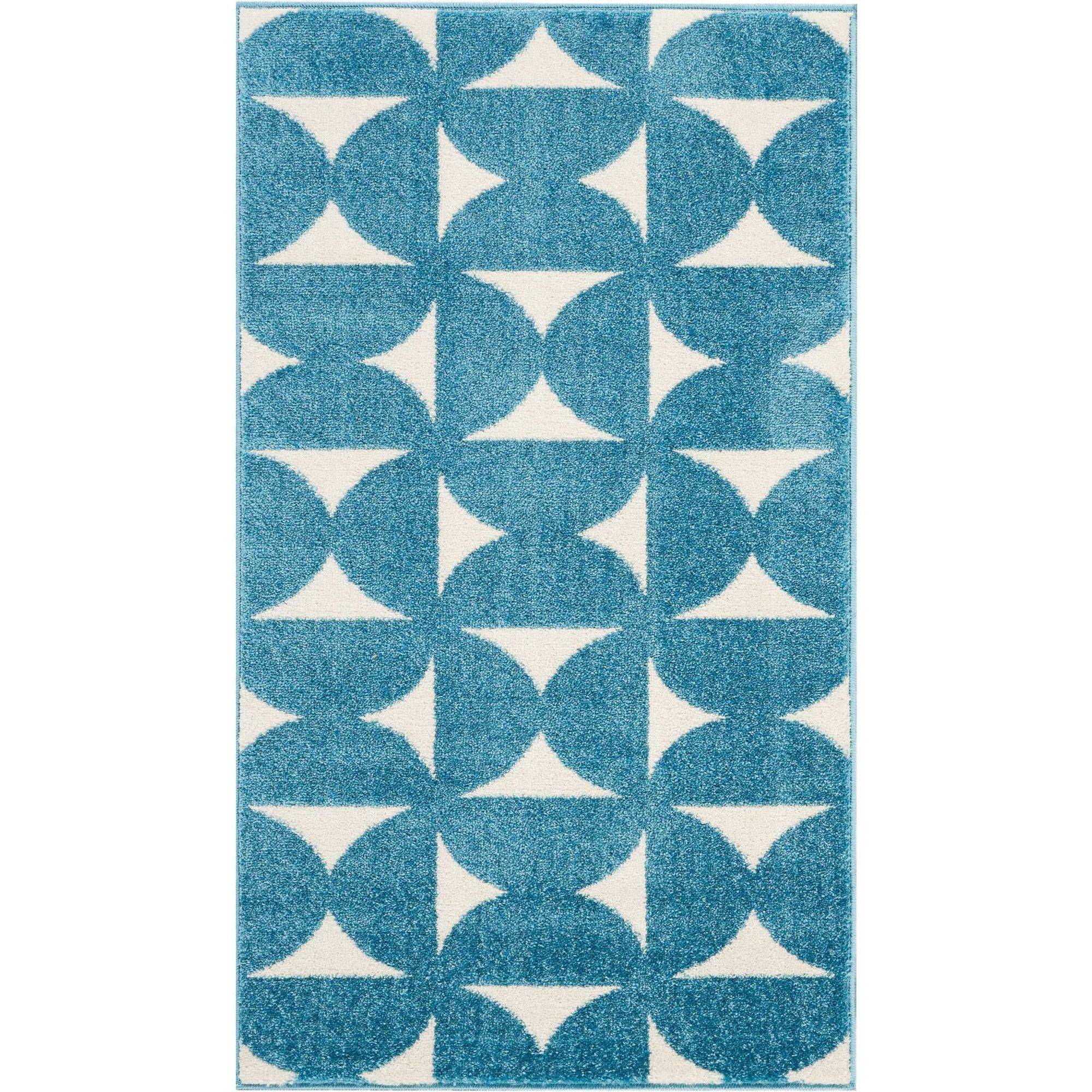 Nourison Harper DS301 Blue Area Rug 2'2" x 3'9"