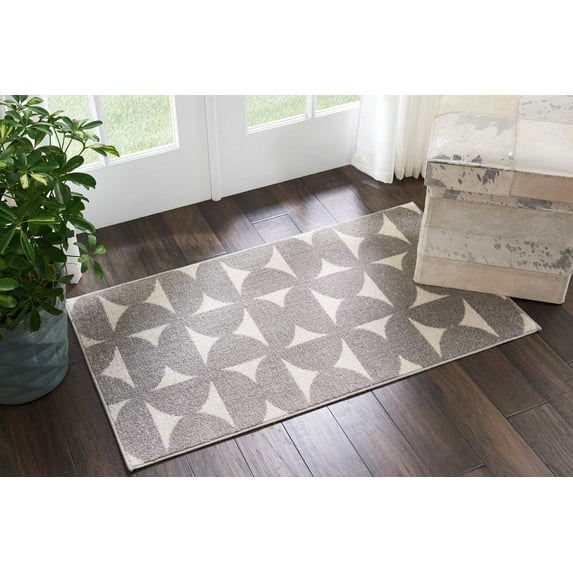 Nourison Harper DS301 Grey Area Rug 2'2" x 3'9"