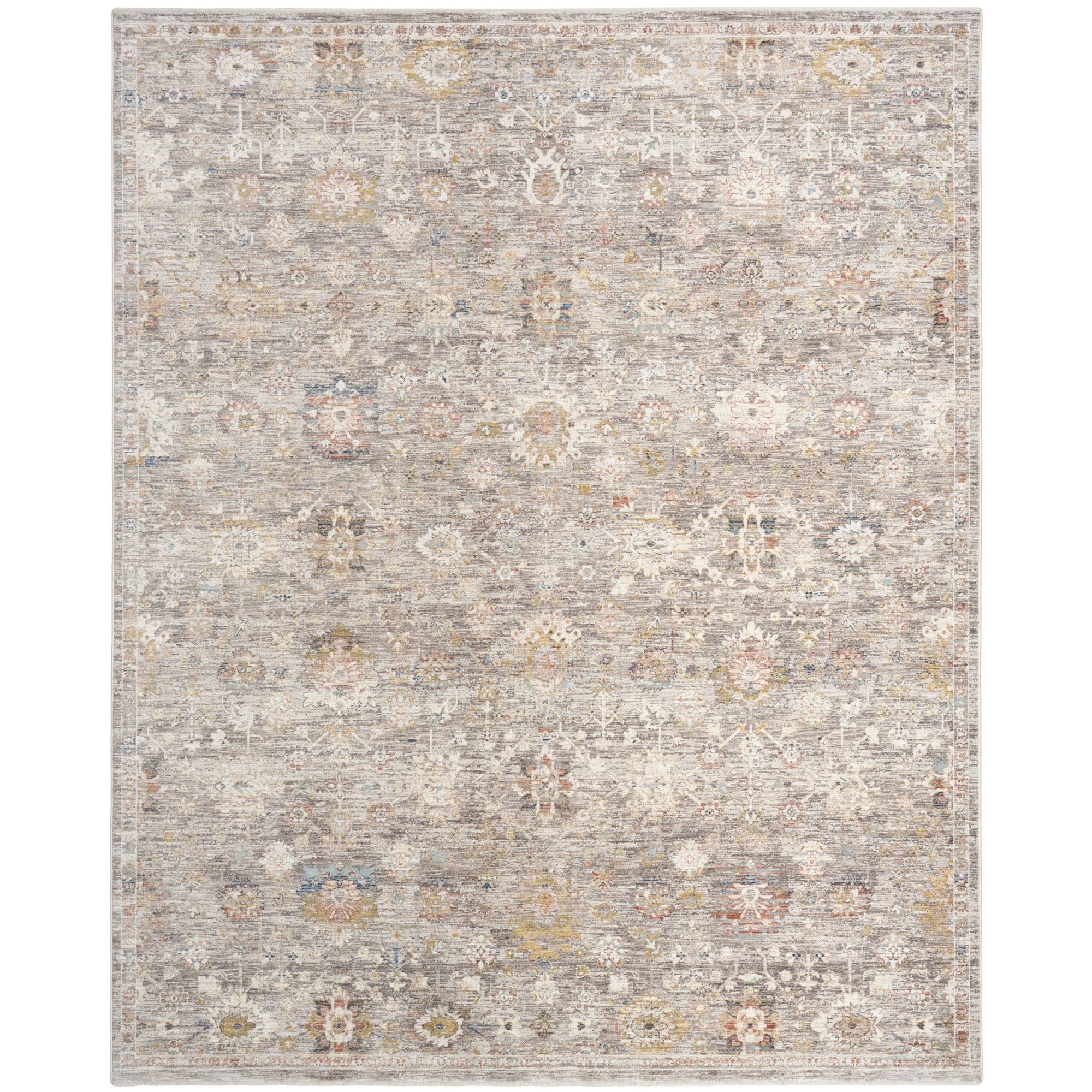 Nourison Heirloom Blend 5'3" x 7'10" Grey Vintage Indoor Rug