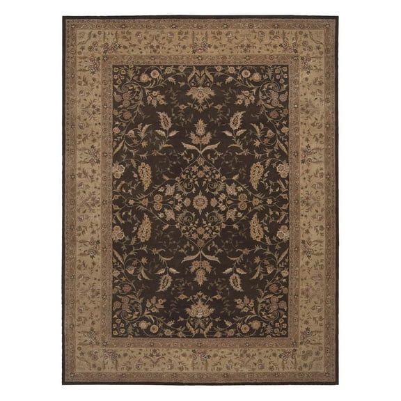 Nourison Heritage Hall Area Rug-Color:Brown,Shape:FREE FORM,Size:6' X 6'
