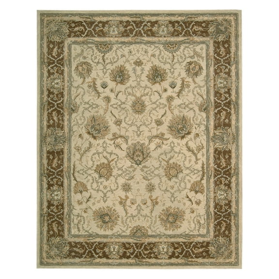 Nourison Heritage Hall Area Rug-Color:Mist,Shape:FREE FORM,Size:6' X 6'