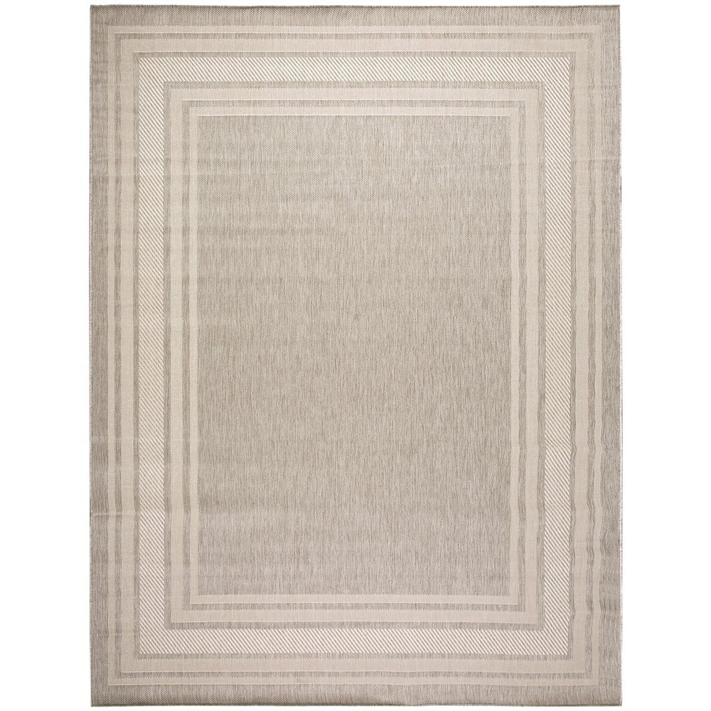 Nourison Home Horizon Indoor/Outdoor 10' x 14' Grey Modern Rug ...