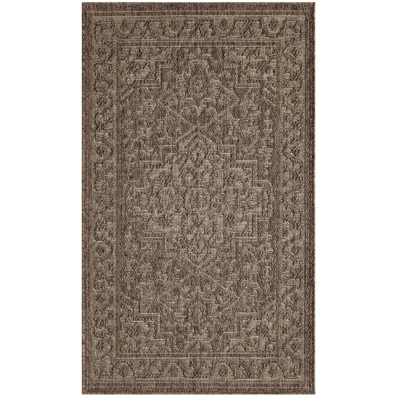 Nourison Tulum 2' x 3' Brown Indoor/Outdoor Mat Rug