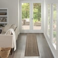 thumbnail image 1 of Nourison Tulum 2' x 6' Brown Outdoor Rug, 1 of 10