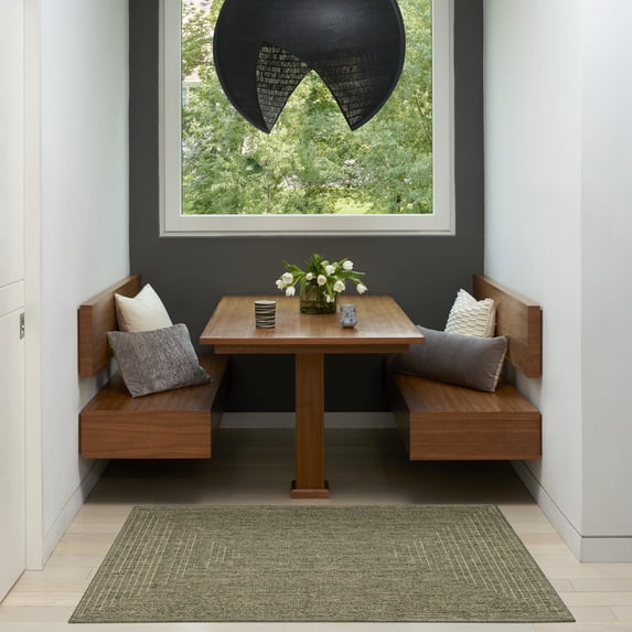 Nourison Tulum 3' x 5' Olive Outdoor Rug