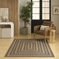 thumbnail image 1 of Nourison Tulum 4' x 6' Brown Outdoor Rug, 1 of 11