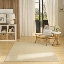 Nourison Tulum 5'3" x 7' Cream Outdoor Rug
