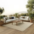 thumbnail image 1 of Nourison Tulum 6' x 9' Taupe Grey Outdoor Rug, 1 of 11
