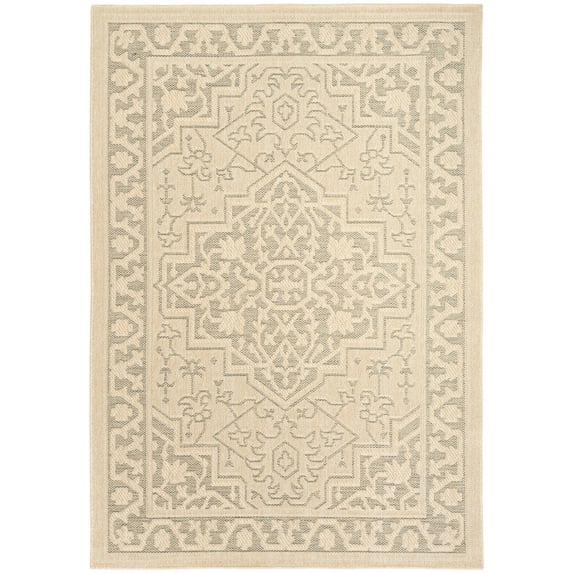 Nourison Tulum 6' x 9' Taupe Olive Indoor/Outdoor Rug