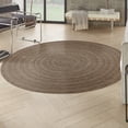 thumbnail image 1 of Nourison Tulum 8' x Round Brown Outdoor Rug, 1 of 10