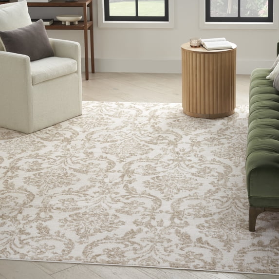 Nourison Jubilant 8' x 10' Ivory Beige Vintage Indoor Rug