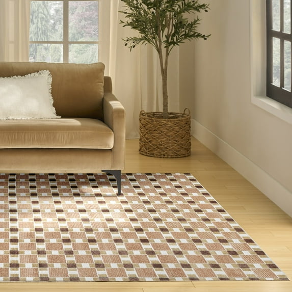 Nourison Nordic 8' x 10' Rust Modern Indoor Rug