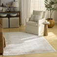 thumbnail image 1 of Nourison Dekor 5'3" x 7' Ivory Beige Modern Indoor Rug, 1 of 8