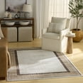 thumbnail image 1 of Nourison Dekor 4' x 6' Ivory Brown Modern Indoor Rug, 1 of 8