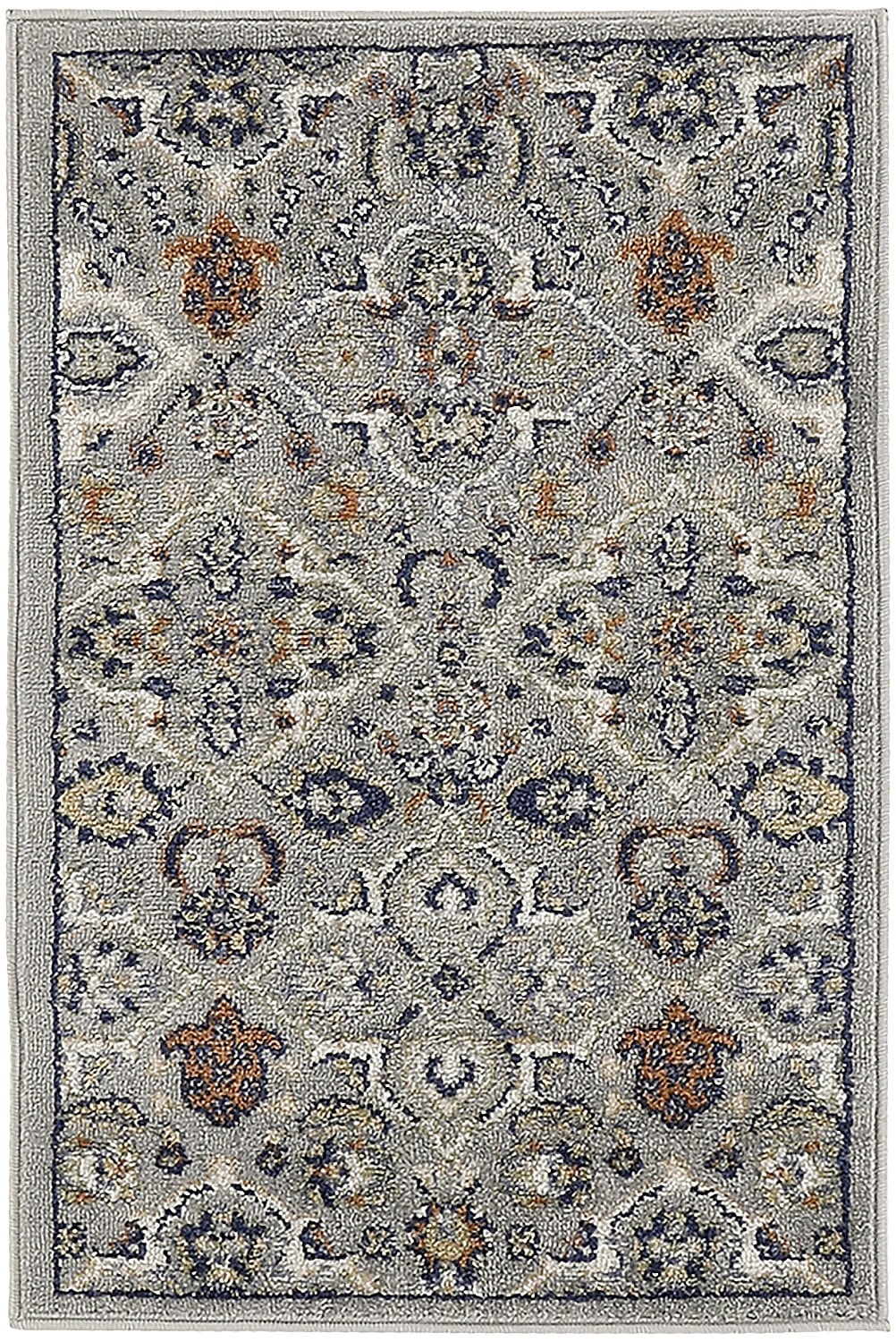 Nourison Home Allur All-over design Grey 3' x 5' Area Rug, Easy ...