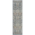 thumbnail image 1 of Nourison Home Allur All-over design Light Blue 2'3" x 7'6" Area Rug, Easy Cleaning, Non Shedding, Bed Room, Living Room, Dining Room, Kitchen (2x8), 1 of 6