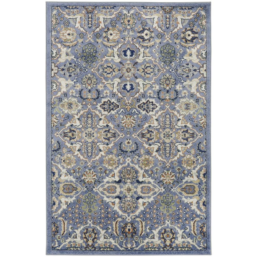 Nourison Home Allur All-over design Light Blue 4' x 6' Area Rug, Easy ...