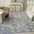 thumbnail image 1 of Nourison Home Allur All-over design Light Blue 7'10" x 9'10" Area Rug, Easy Cleaning, Non Shedding, Bed Room, Living Room, Dining Room, Kitchen (8x10), 1 of 8