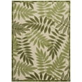 thumbnail image 1 of Nourison Aloha Floral Indoor/Outdoor Ivory Green 5'3" x 7'5" Area Rug (5x7), 1 of 10