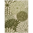 thumbnail image 1 of Nourison Aloha Tropical Indoor/Outdoor Ivory Green 5'3" x 7'5" Area Rug (5x7), 1 of 10
