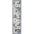 thumbnail image 1 of Nourison Aloha 2' x 6' Blue Grey Outdoor Rug, 1 of 8