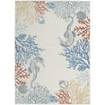 thumbnail image 1 of Nourison Home Coastal, Nautical & Beach Rectangle Area Rug, 5' x 7', 1 of 10