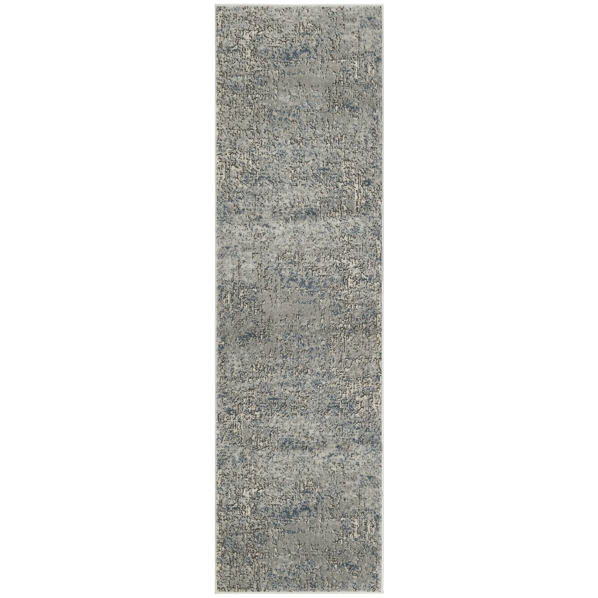 Nourison Concerto 2'2" x 7'6" Dark Grey Modern Indoor Rug