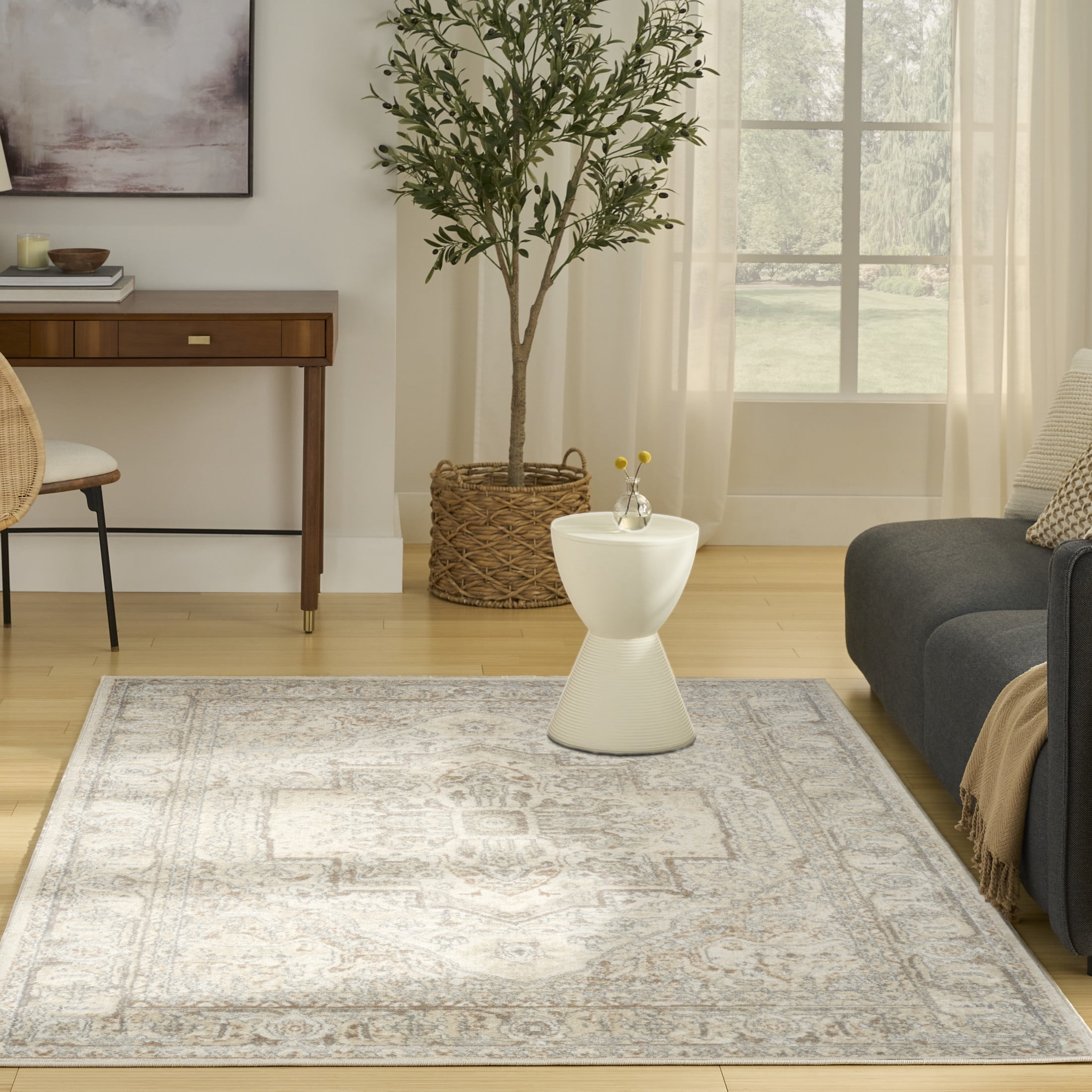 Nourison Concerto 3'9" x 5'9" Beige Vintage Indoor Rug
