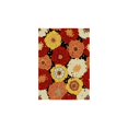 thumbnail image 1 of Nourison Home & Garden 93x130" Rectangle Fabric Area Rug in Black/Red, 1 of 4