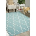 thumbnail image 1 of Nourison Home & Garden Indoor/Outdoor Aqua 4'4" x 6'3" Area Rug, (4x6), 1 of 7