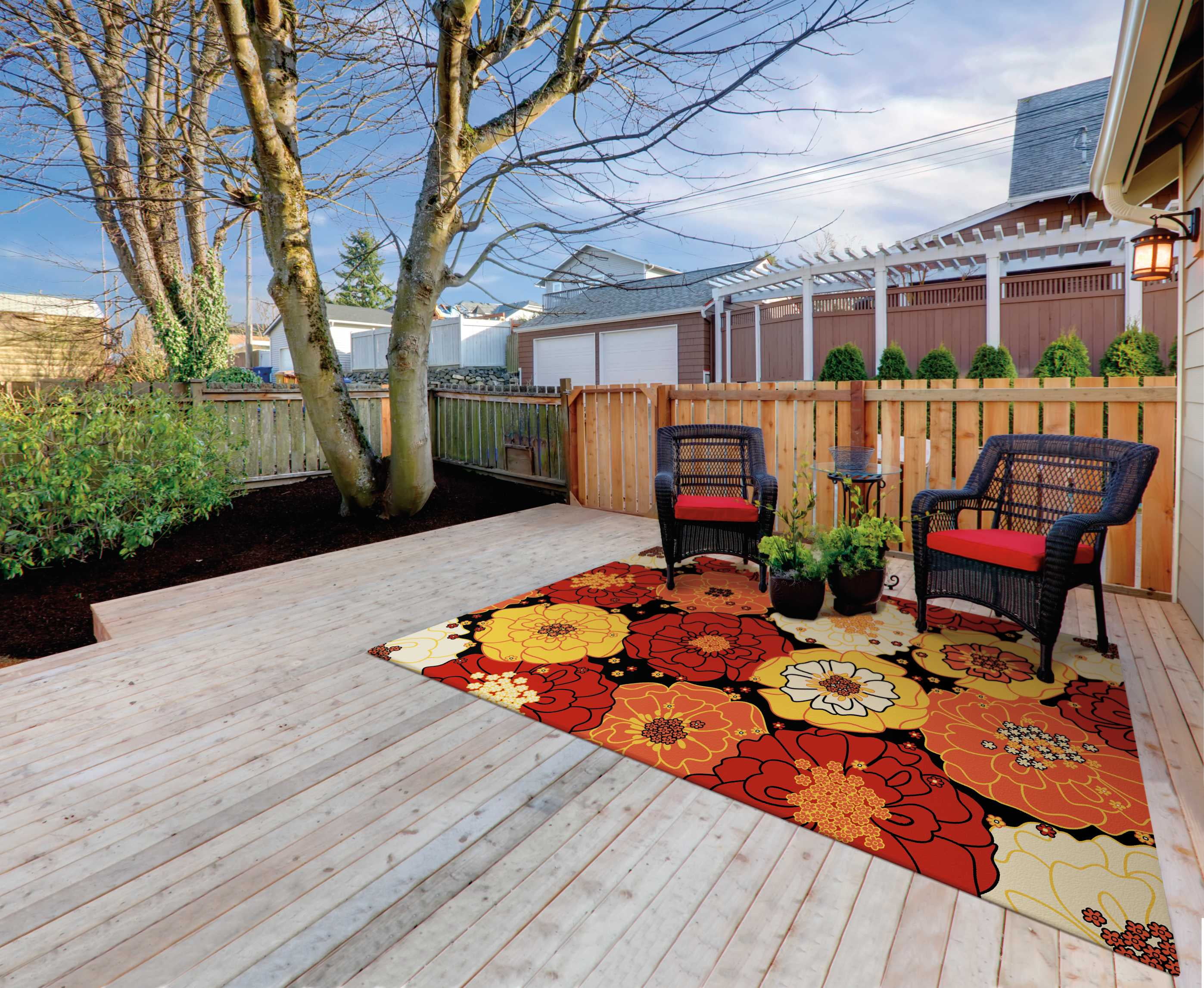 Nourison Home & Garden Indoor/Outdoor Black 10' x 13' Area Rug, (10x13 ...